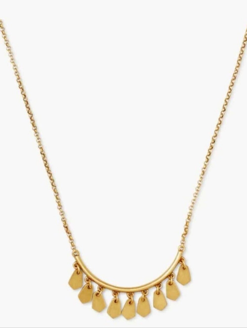 Kendra Scott Sydney Short Pendant Necklace Gold NWT